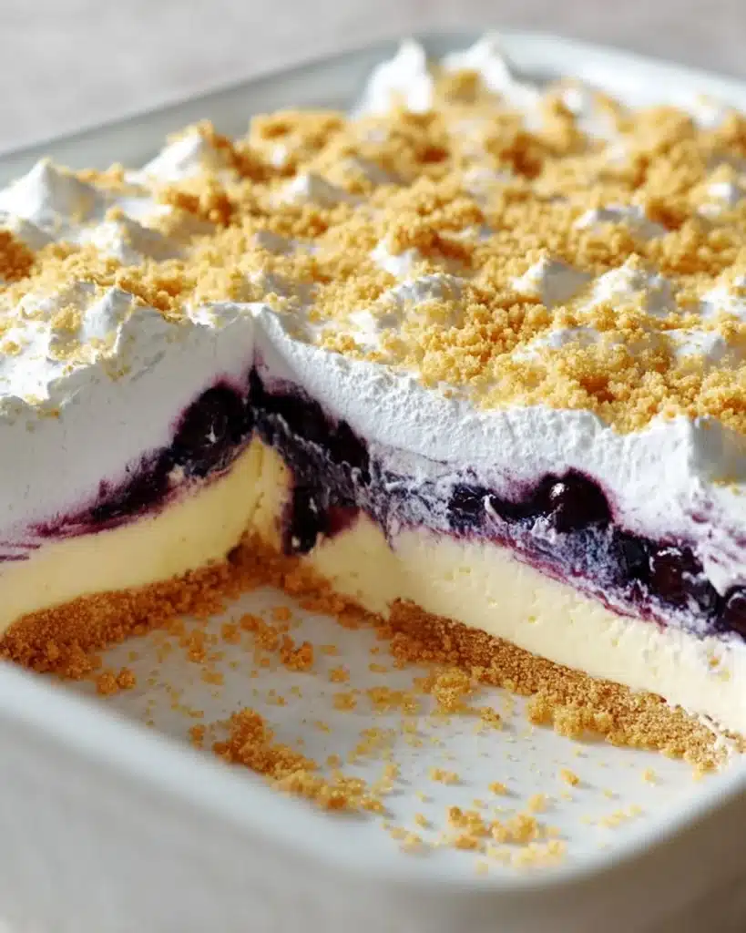 No Bake Lemon Blueberry Dessert Recipe