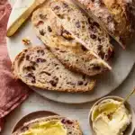 Crusty Cranberry Nut No Knead Bread Recipe