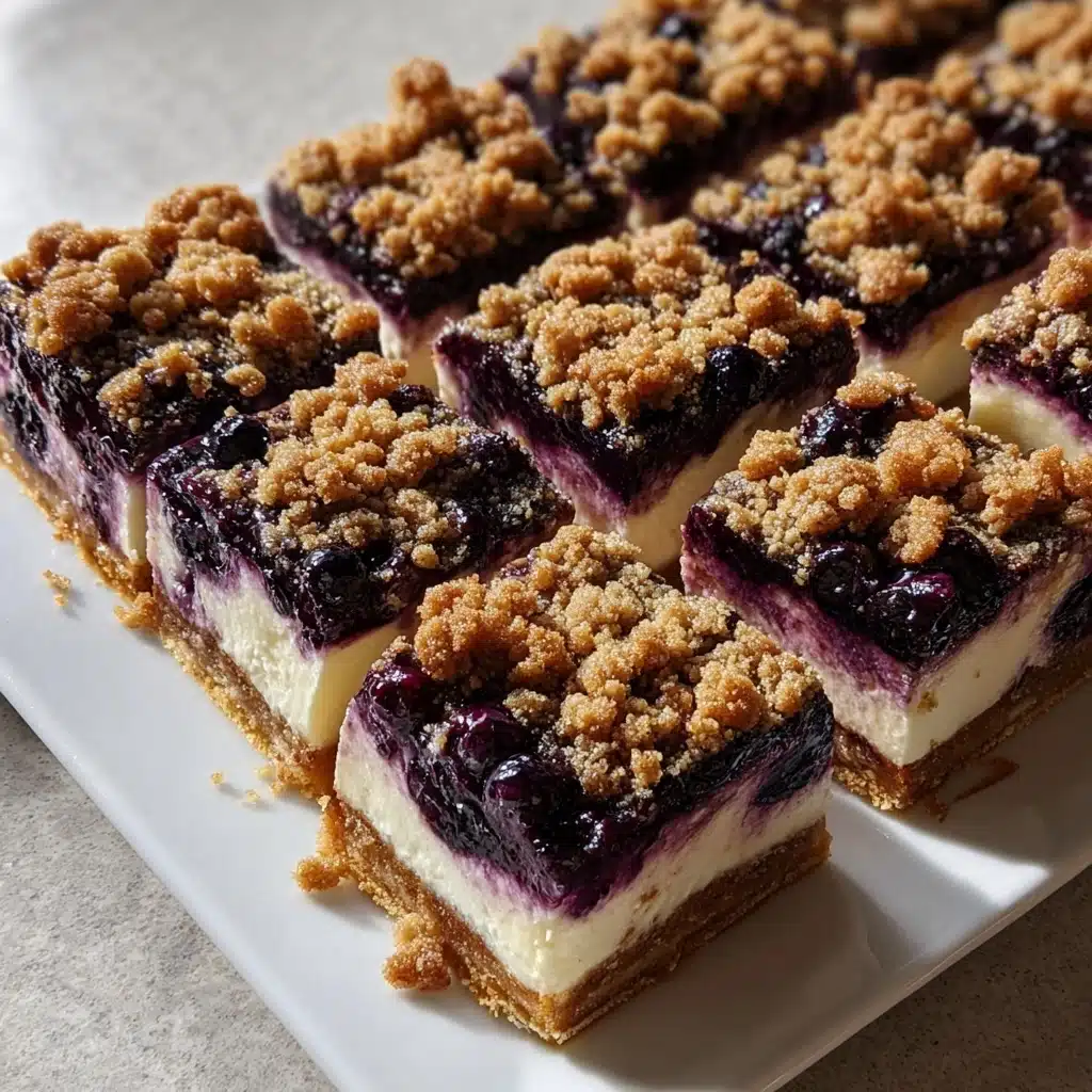 Blueberry Crisp Cheesecake Bars Recipe 4 Blueberry Crisp Cheesecake Bars Recipe - Recipe Image