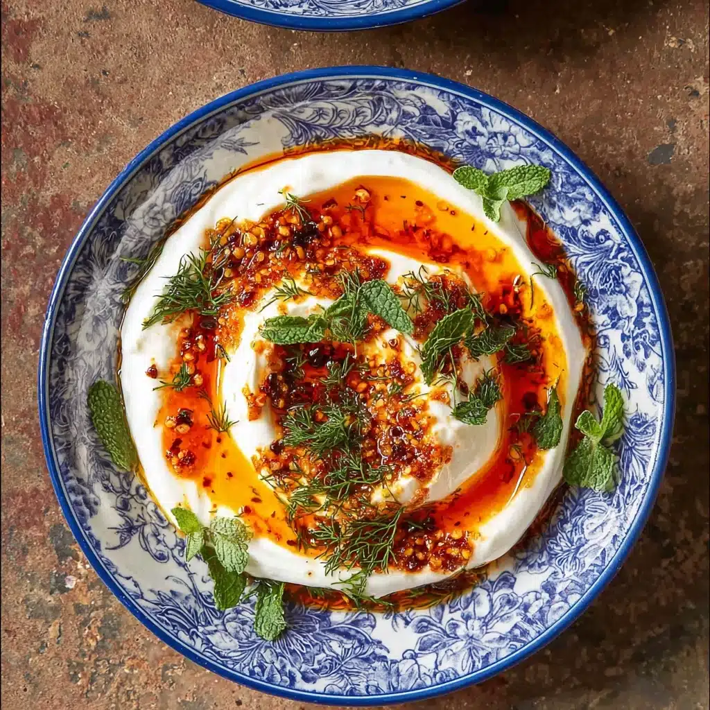 Cilbir: Turkish Eggs in Garlicky Yogurt Sauce Recipe 4 Cilbir: Turkish Eggs in Garlicky Yogurt Sauce Recipe - Recipe Image