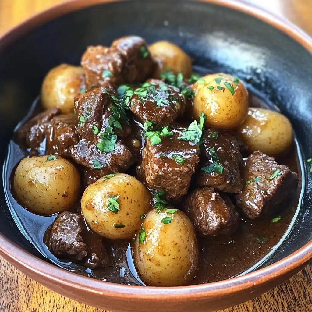 Garlic Butter Beef Bites with Potatoes Recipe 3 Garlic Butter Beef Bites with Potatoes Recipe - Recipe Image