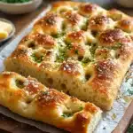 Garlic Parmesan Focaccia Bread – A Savory Homemade Favorite Recipe