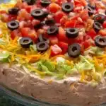 This taco dip comes together in minutes and is sure to be a hit at your next get together Recipe