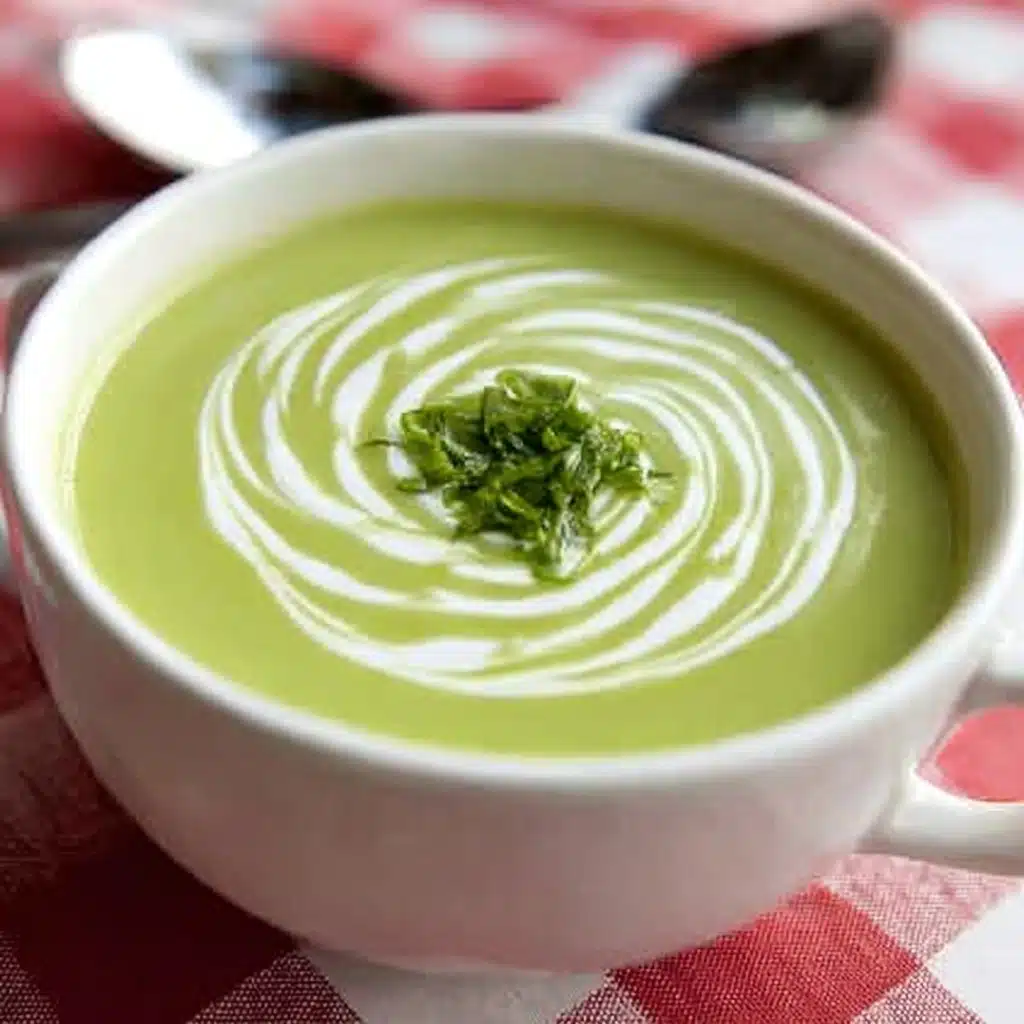 Chilled Sugar Snap Pea Soup Recipe - Recipe Image