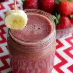 Creamy Banana Strawberry Split Smoothie Recipe