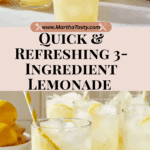 Quick & Refreshing 3-Ingredient Lemonade Recipecipe