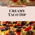 This taco dip comes together in minutes and is sure to be a hit at your next get together Recipe