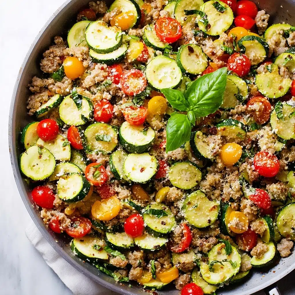 Low Carb Ground Turkey and Zucchini Skillet Recipe - Recipe Image
