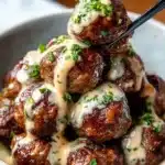 Korean BBQ Meatballs with Spicy Mayo Dip Recipe