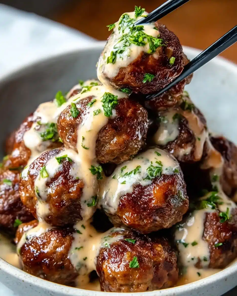Korean BBQ Meatballs with Spicy Mayo Dip Recipe