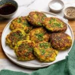 Edamame Fritters with Spicy Soy Dipping Sauce Recipe