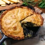 Simple Skillet Spinach and Cheese Pie Recipe