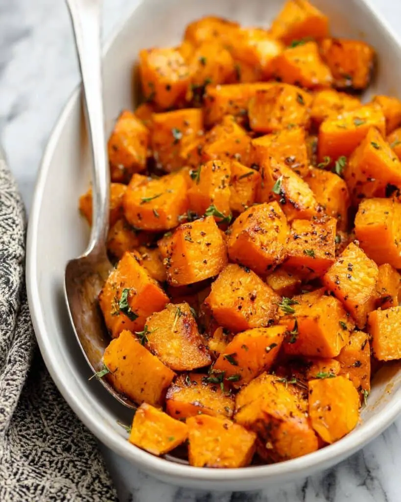 Easy Maple Cinnamon Roasted Butternut Squash Recipe
