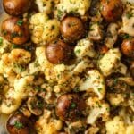 Garlic Butter Mushrooms and Cauliflower Recipe