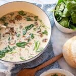 Creamy Chicken Spinach Soup Recipe