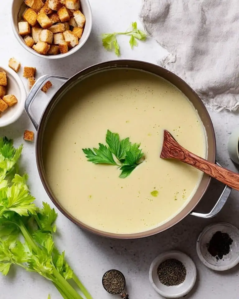Silky Cream of Celery Soup Recipe