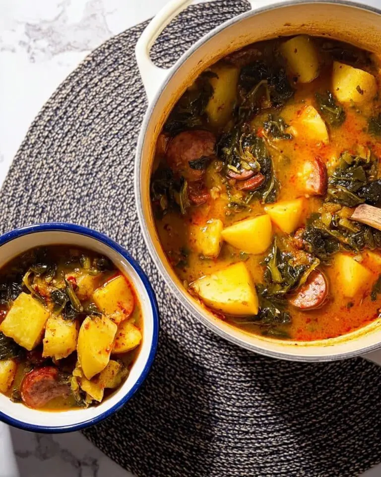 Hearty Portuguese Kale Soup with Chorizo and Potatoes Recipe