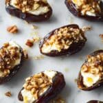 Mascarpone Stuffed Dates with Maple Drizzle Recipe