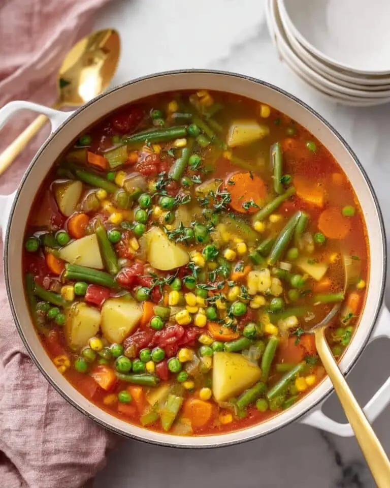 Hearty Homemade Vegetable Soup Recipe