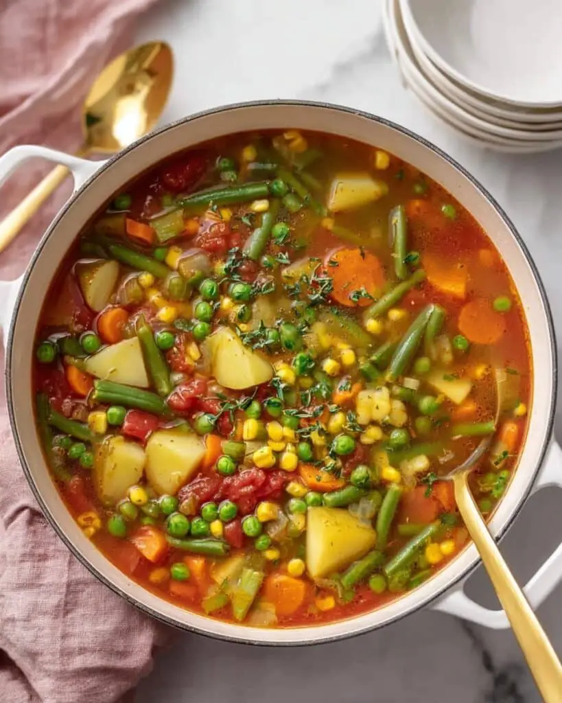Hearty Homemade Vegetable Soup Recipe