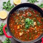 Mediterranean-Style Fish Soup with Herbs and Lemon Recipe