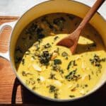 Creamy Sausage Pumpkin Soup with Tortellini and Kale Recipe