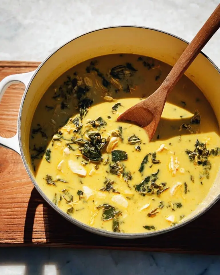 Creamy Sausage Pumpkin Soup with Tortellini and Kale Recipe