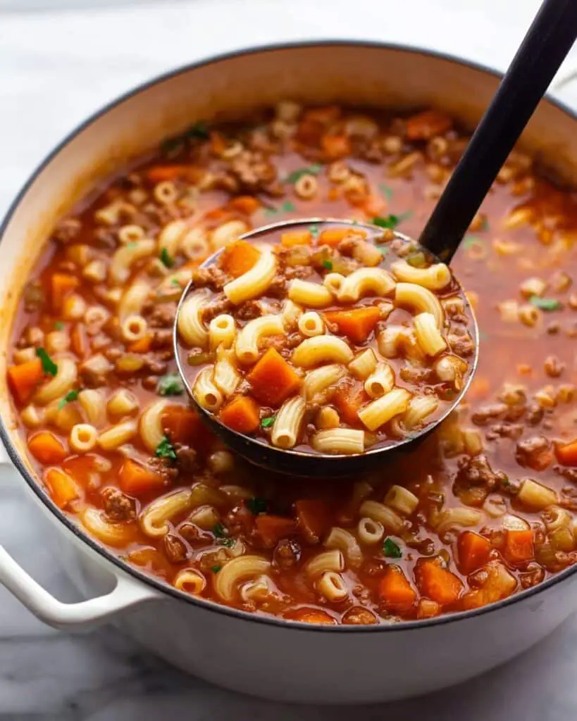 Pasta e Fagioli (Italian Pasta and Bean Soup) Recipe