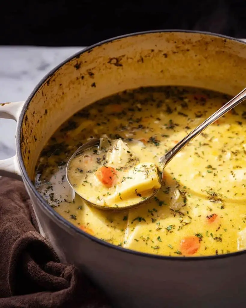 Creamy Homestyle Chicken Noodle Soup Recipe