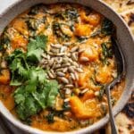Sweet Potato Curry Stew with Kale and Sunflower Seed Butter Recipe