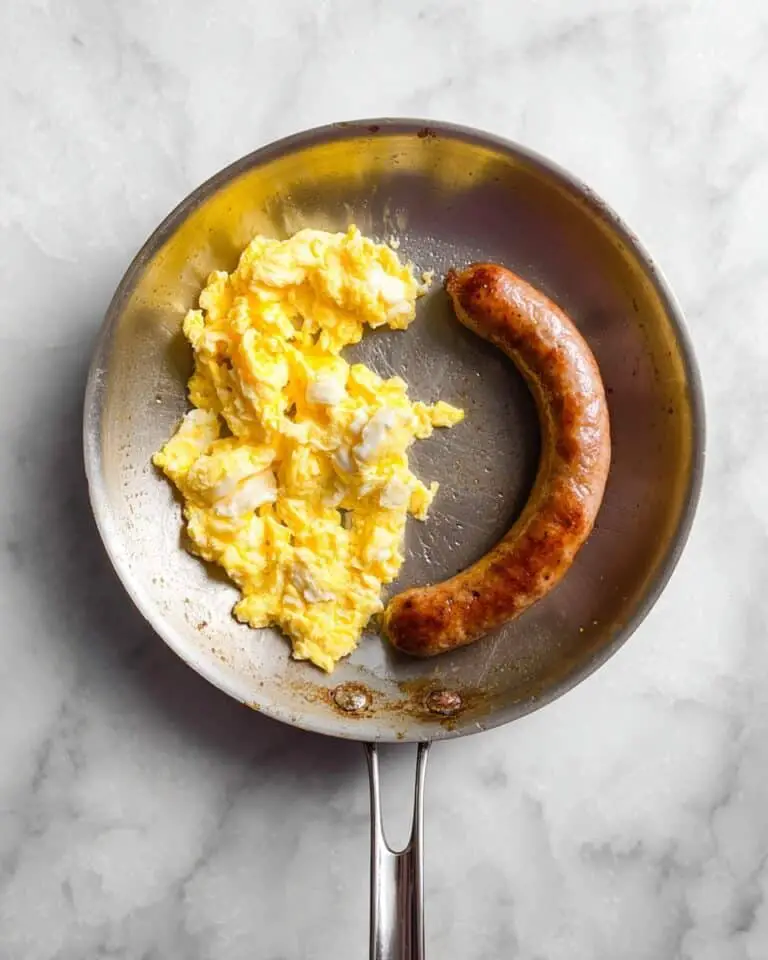 Pancake Tacos with Scrambled Eggs, Sausages, and Maple Syrup Recipe