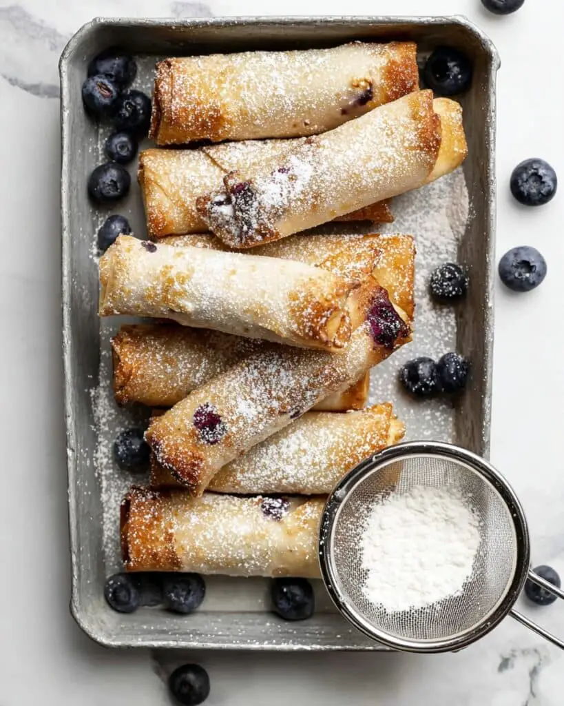 Blueberry Cheesecake Egg Rolls Recipe