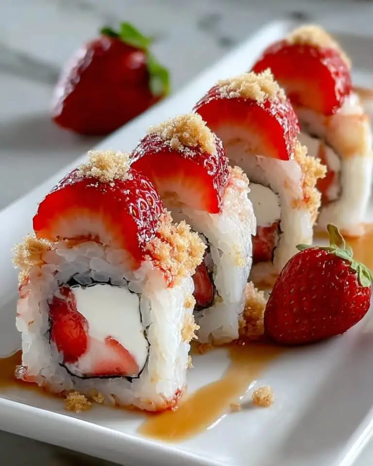 Strawberry Shortcake Sushi Rolls Recipe