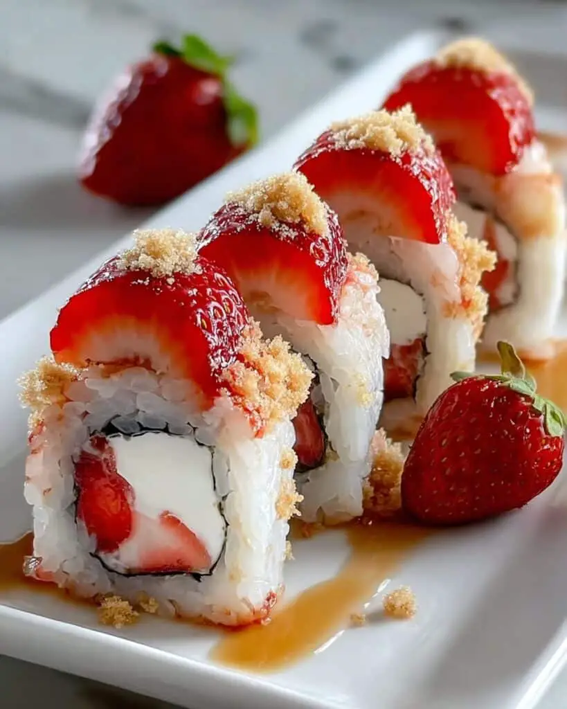 Strawberry Shortcake Sushi Rolls Recipe