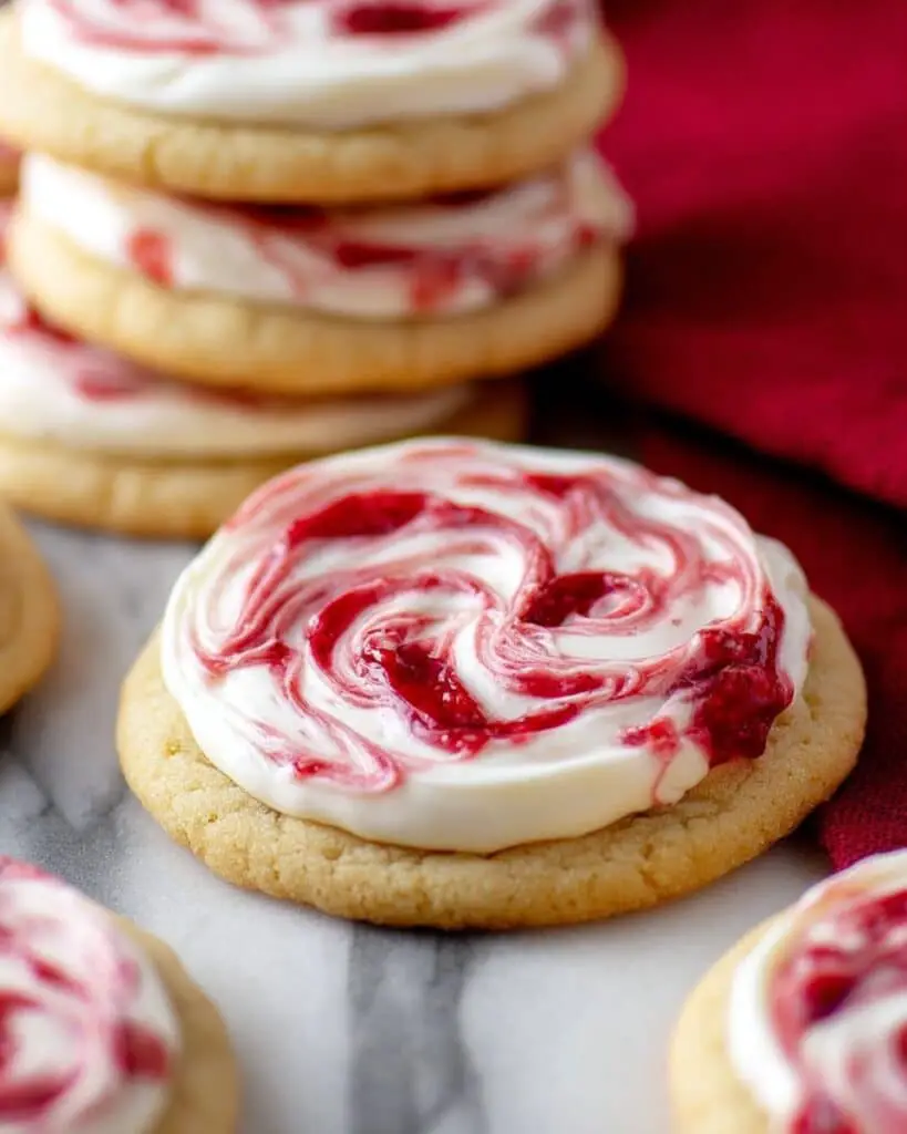 Strawberry Cream Cheese Meltaway Cookies Recipe