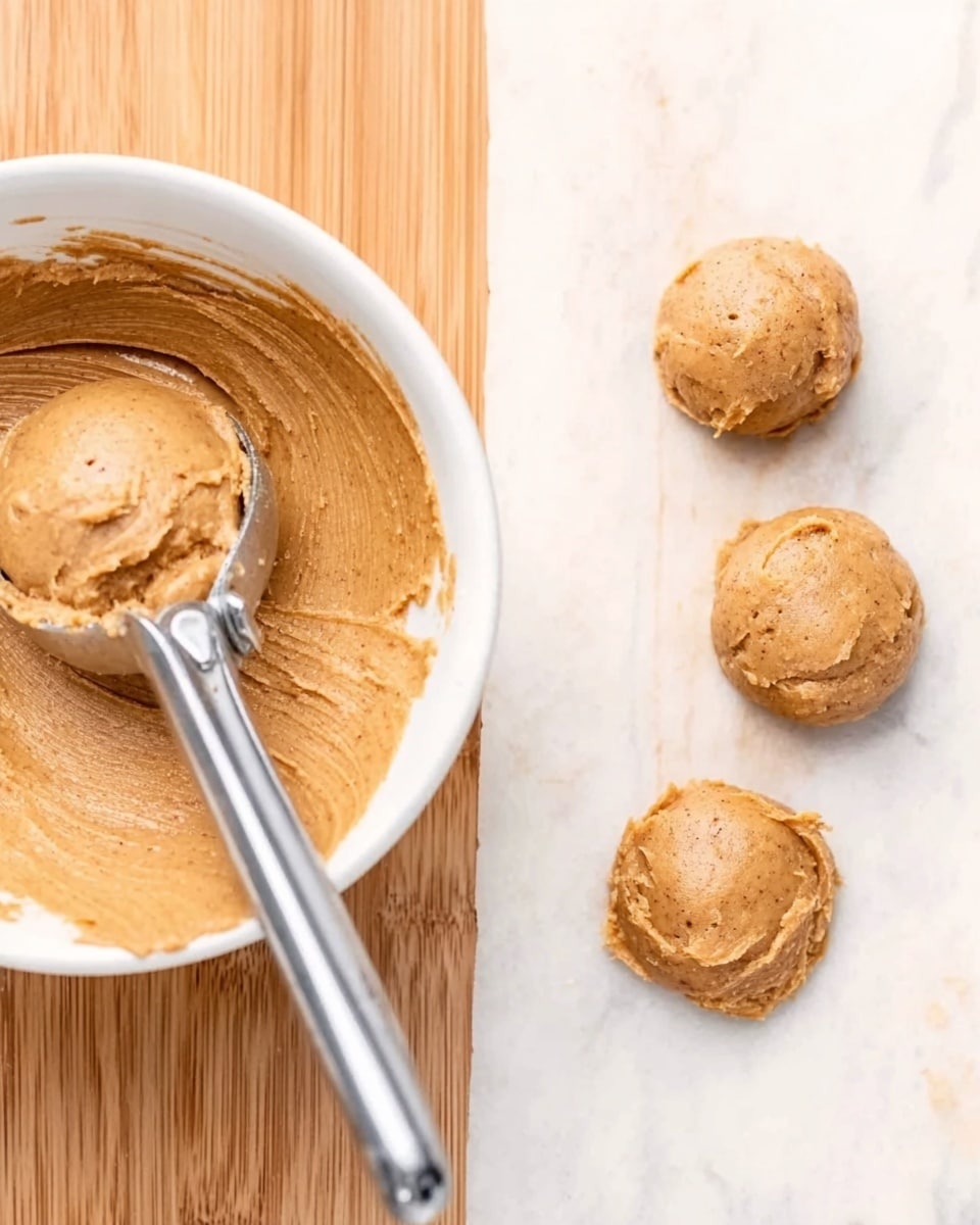 The image shows several round chocolate-covered treats placed closely together on a white marbled surface. Each treat has a smooth, dark chocolate outer layer with a shiny texture. On top of each one, there is a single, large pecan half with a rich brown color and a slightly wrinkled texture, sitting right in the center. The treats are irregularly shaped, giving a handmade feel, and the chocolate coating has subtle ripples and small imperfections. Photo taken with an iphone --ar 4:5 --v 7