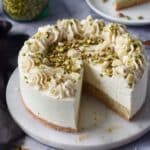 White Chocolate and Pistachio No-Bake Cheesecake Recipe