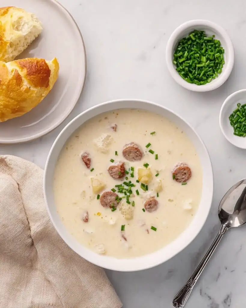 Simple 3-Ingredient Potato and Sausage Soup Recipe