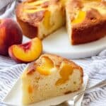 Fresh Peach Cream Cheese Cake Recipe