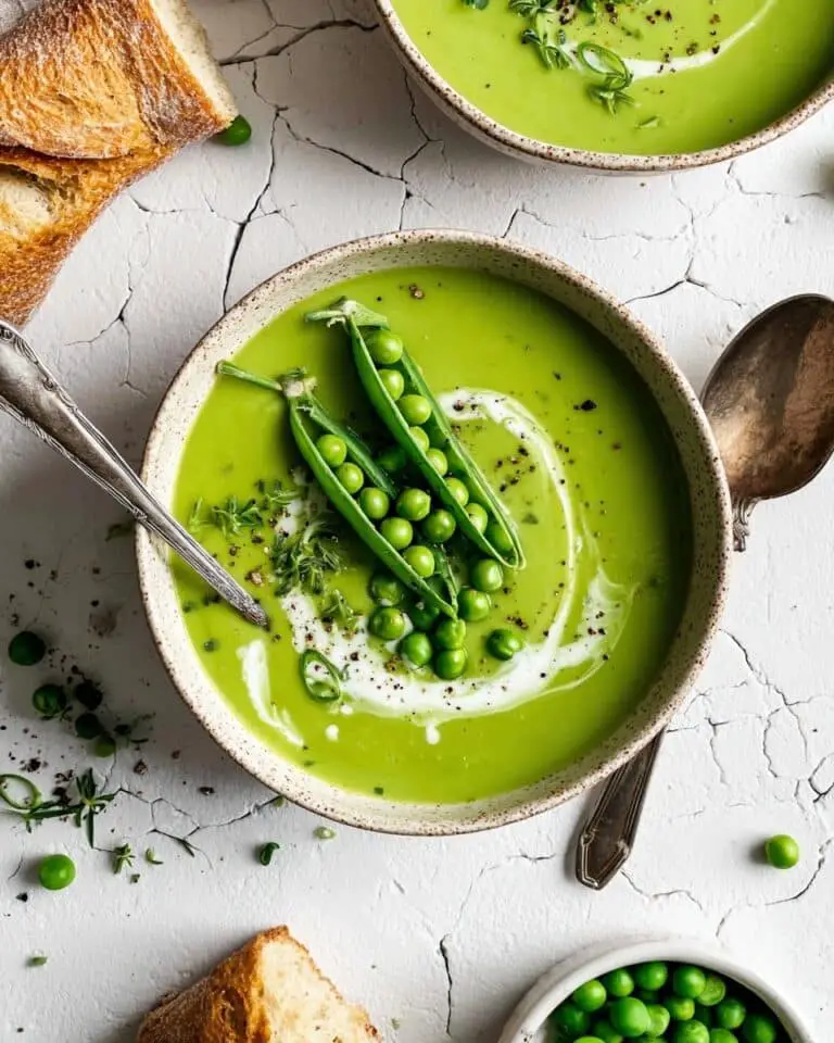 15-Minute Broccoli and Pea Soup (Dairy-Free & Vegan) Recipe
