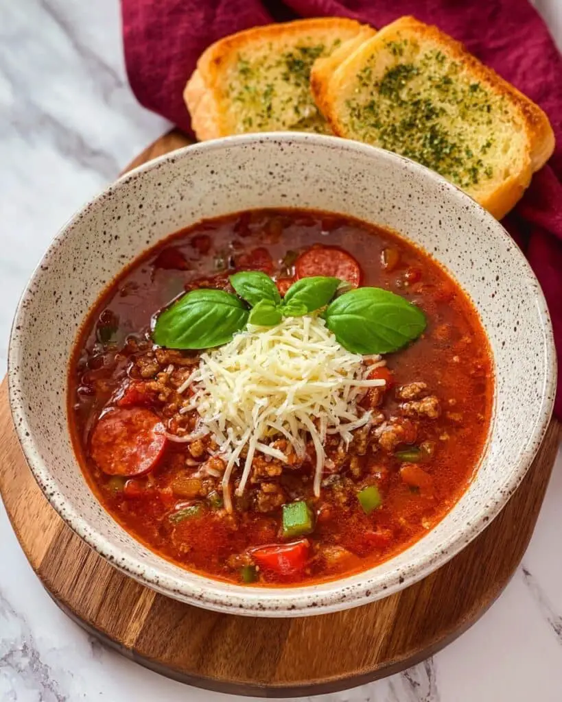 Easy Pizza Soup Recipe
