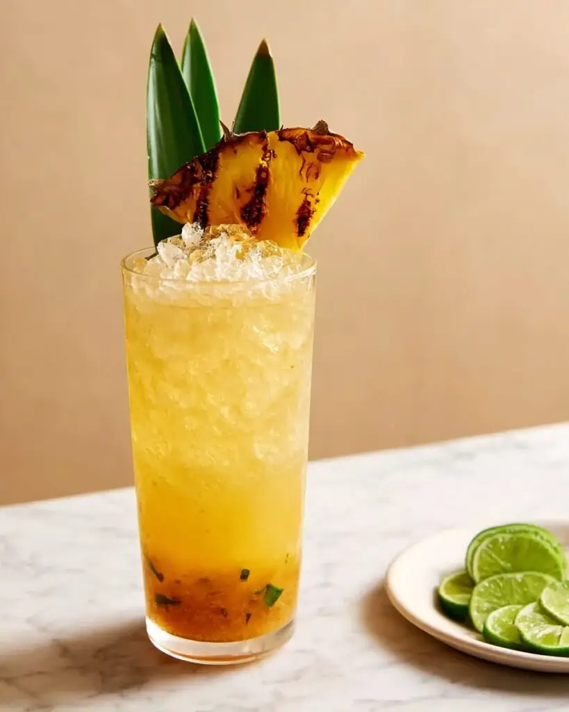 Grilled Pineapple Chartreuse Swizzle Recipe
