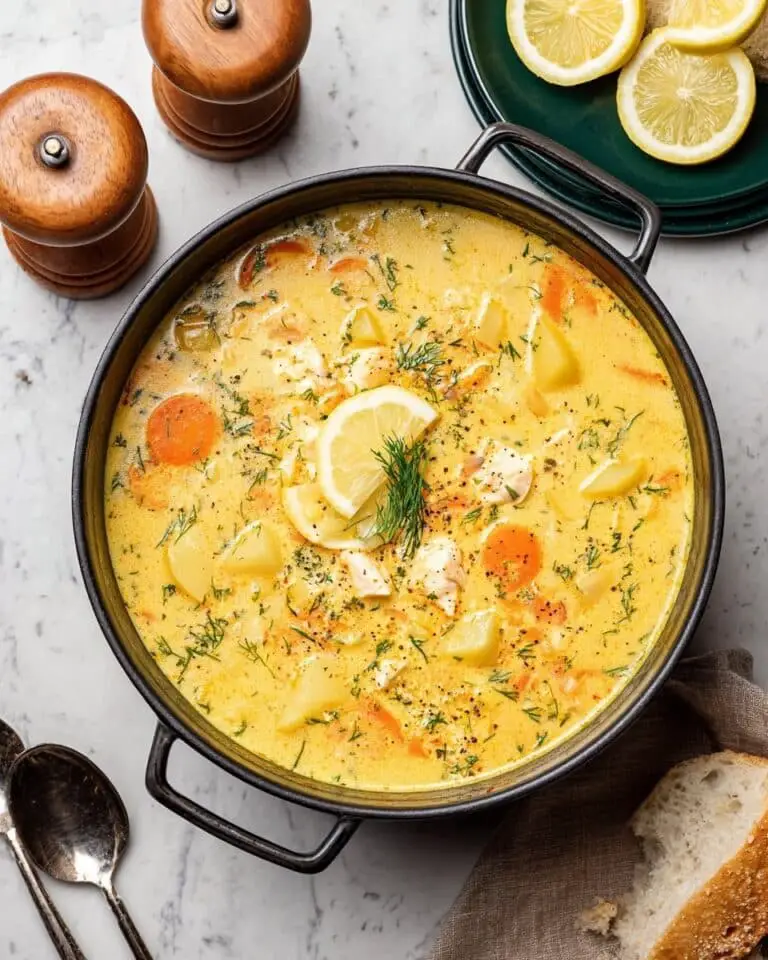 Creamy Finnish Salmon Soup with Dill (Lohikeitto) Recipe