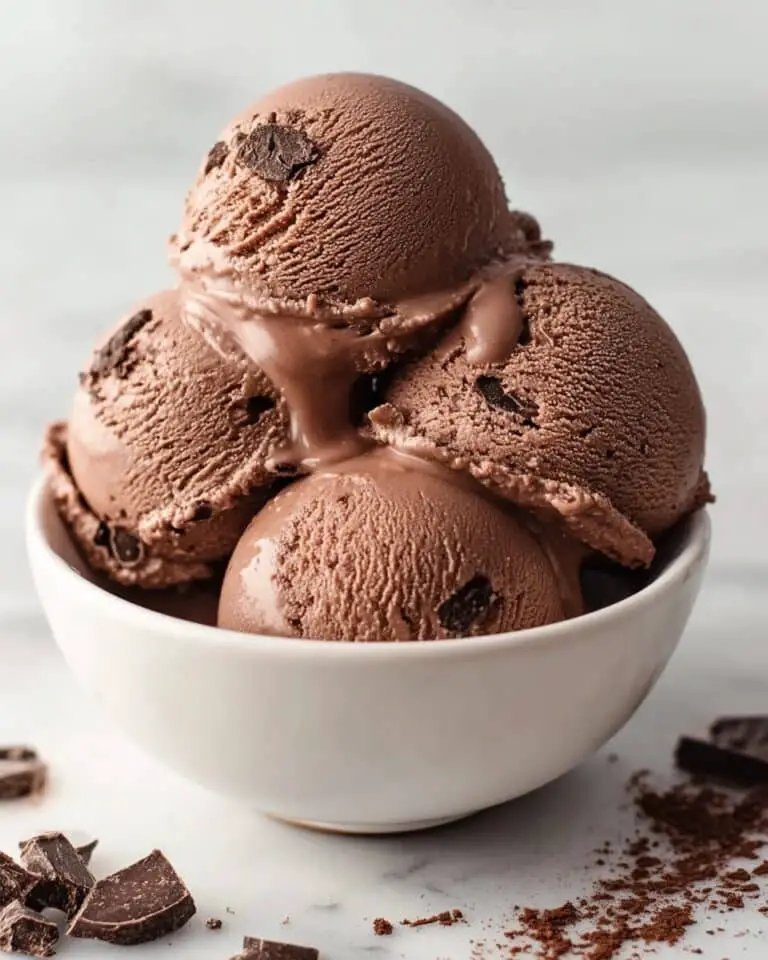 Homemade Rich Chocolate Ice Cream Recipe