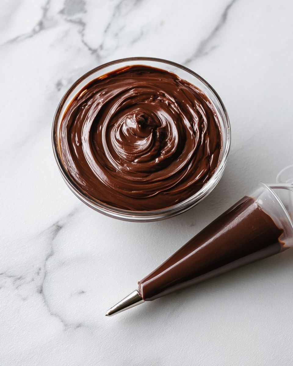 A white plate on a white marbled surface holds eight round chocolate macarons arranged in a neat circle. The macarons have smooth, light brown shells with a slightly shiny texture, and each macaron shows a distinct darker brown creamy filling layer sandwiched in the middle. Four macarons lie flat showing the top shell, while four stand on their sides clearly showing the filling layer and ruffled edges between the shells. Photo taken with an iphone --ar 4:5 --v 7