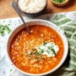 Polish Tomato Rice Soup (Pomidorowa z Ryżem) Recipe