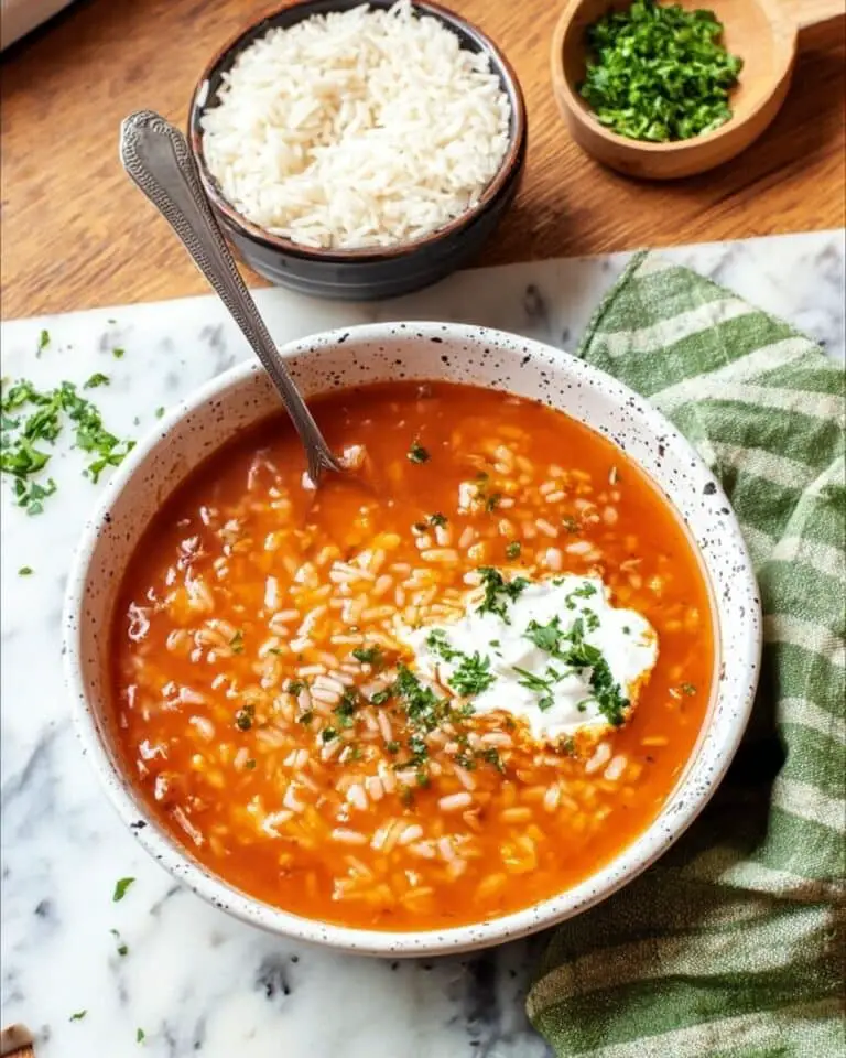 Polish Tomato Rice Soup (Pomidorowa z Ryżem) Recipe