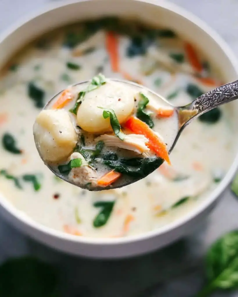 Slow Cooker Olive Garden Chicken Gnocchi Soup Recipe