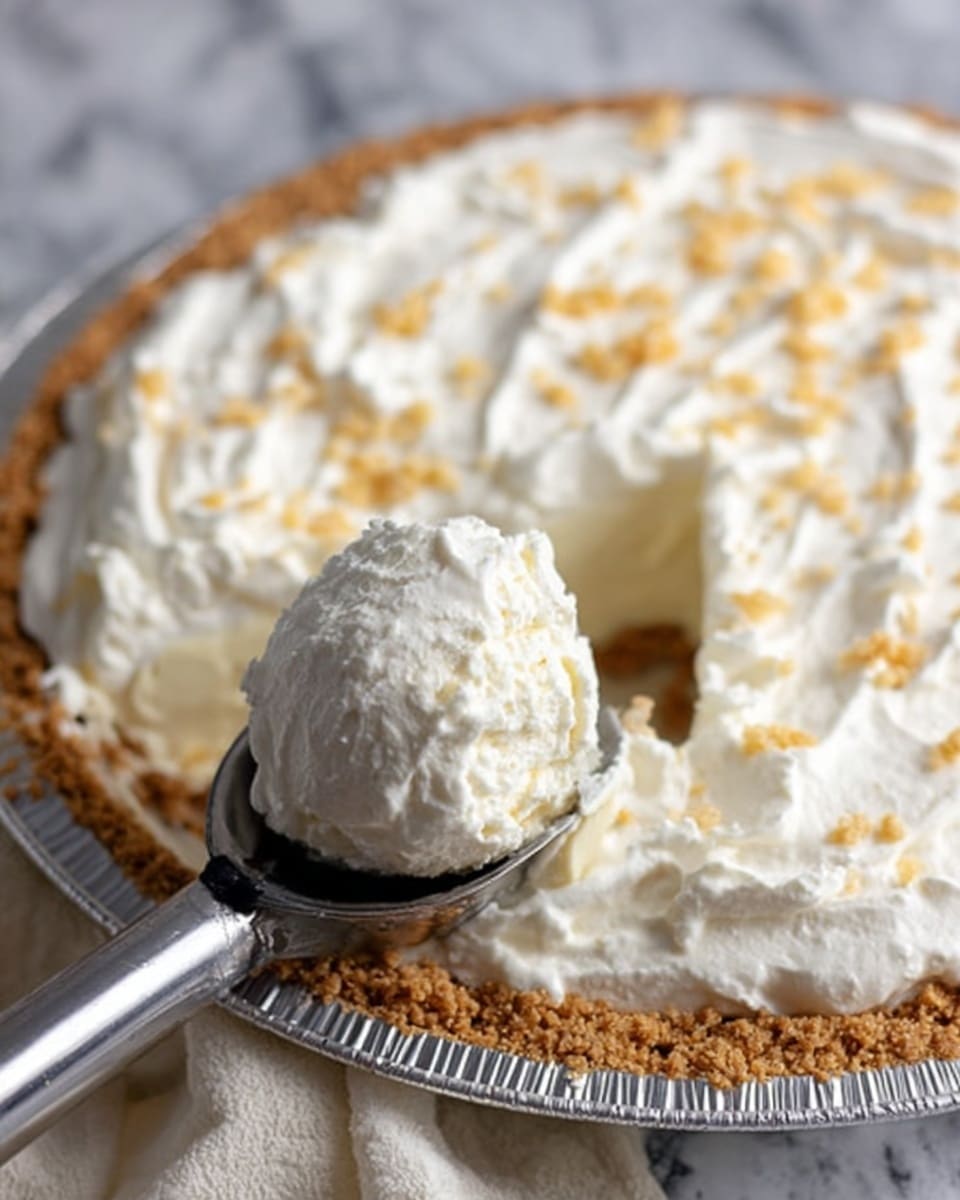The image shows a small clear glass jar filled with three visible layers: the bottom layer is pale yellow and smooth, the middle layer is white and creamy, and the top layer is a slightly thicker yellow custard-like texture. A woman's hand is holding a spoon with the top yellow layer, lifting some of it out of the jar. In the background, there are two lime halves placed on a white marbled surface, and a floral cloth with blue and green colors partly visible under the jar. The photo is bright, focusing closely on the jar's layers and the texture of the dessert, photo taken with an iphone --ar 4:5 --v 7