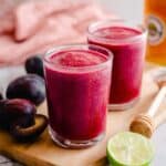 Refreshing Homemade Plum Juice with Lime and Honey Recipe